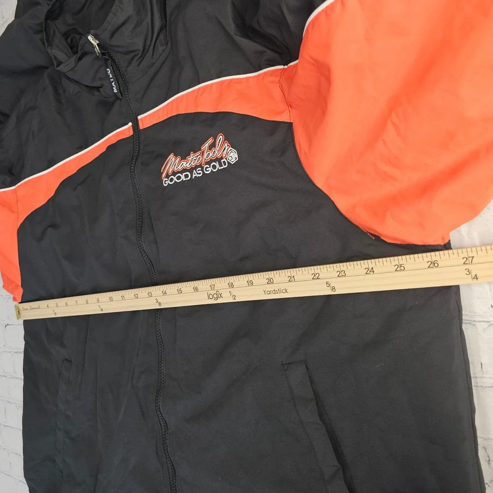 Matco Tools Jacket Mens XL Black Orange Fleece‎ Lined Mechanic Jacket Zip Up